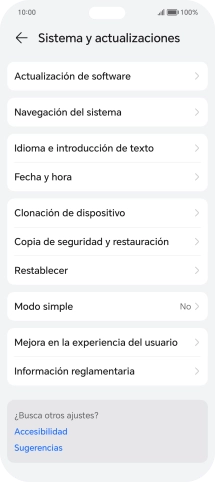 Pulsa Fecha y hora.