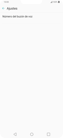 Pulsa Número del buzón de voz.