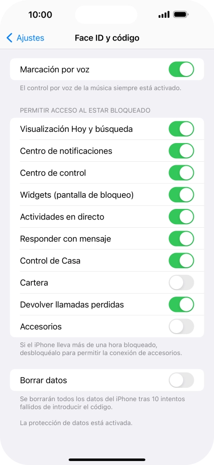 Pulsa el indicador junto a 