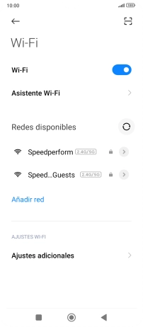 Pulsa la red wifi deseada.