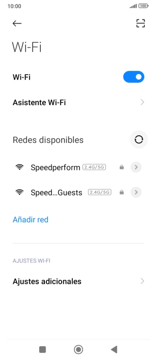 Pulsa la red wifi deseada.