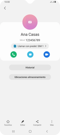 Pulsa la tecla de inicio para terminar y regresar a la pantalla de inicio.