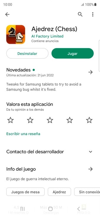 Pulsa Desinstalar.