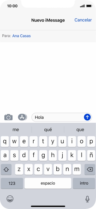 Pulsa el icono de enviar.