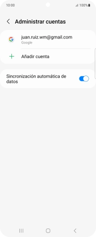 Pulsa la cuenta deseada.