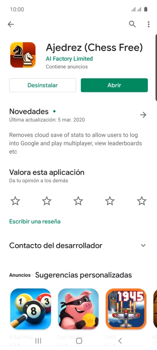 Pulsa Desinstalar. Pulsa Desinstalar.