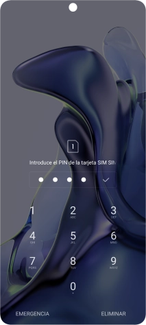Si lo solicita el teléfono, introduce el código PIN y pulsa el icono de aceptar. Si lo solicita el teléfono, introduce el código PIN y pulsa el icono de aceptar.