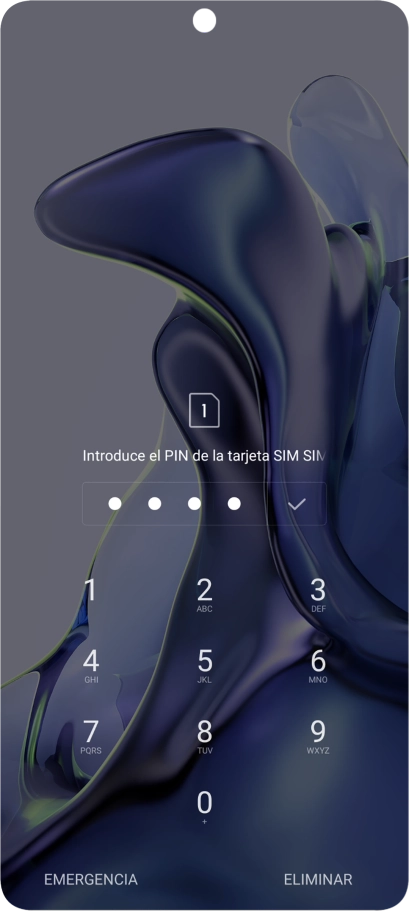 Si lo solicita el teléfono, introduce el código PIN y pulsa el icono de aceptar. Si lo solicita el teléfono, introduce el código PIN y pulsa el icono de aceptar.