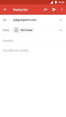 Pulsa Asunto e introduce el asunto deseado.