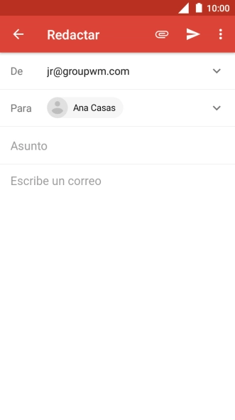 Pulsa Asunto e introduce el asunto deseado.