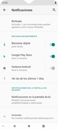 Pulsa Ver las de los últimos 7 días.