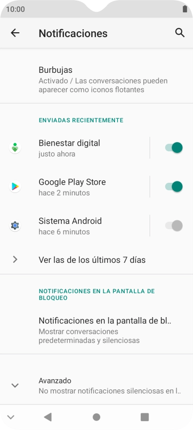 Pulsa Ver las de los últimos 7 días.