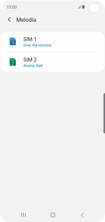 Pulsa la tarjeta SIM deseada. Pulsa la tarjeta SIM deseada.