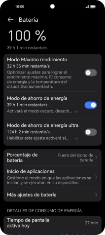 Desliza el dedo hacia arriba desde la parte inferior de la pantalla para terminar y volver a la pantalla de inicio.
