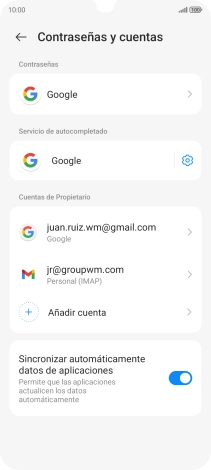 Pulsa el indicador junto a 