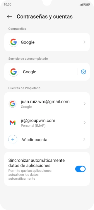 Pulsa el indicador junto a 