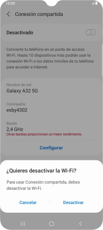 Pulsa Desactivar.