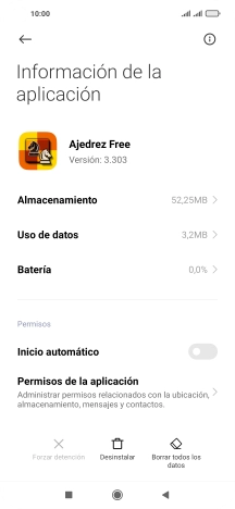 Pulsa la tecla de inicio para terminar y regresar a la pantalla de inicio.