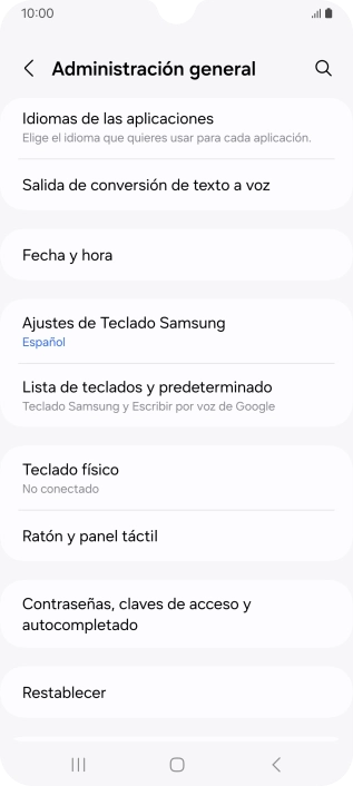 Pulsa Fecha y hora.