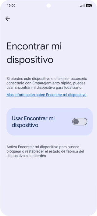 Pulsa el indicador junto a 