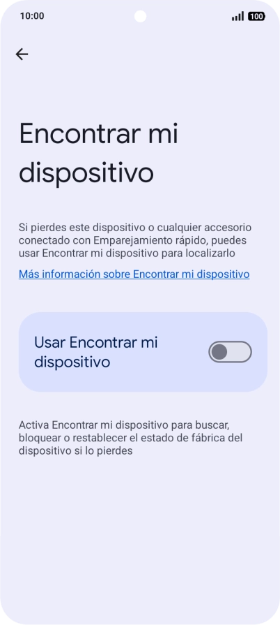 Pulsa el indicador junto a 