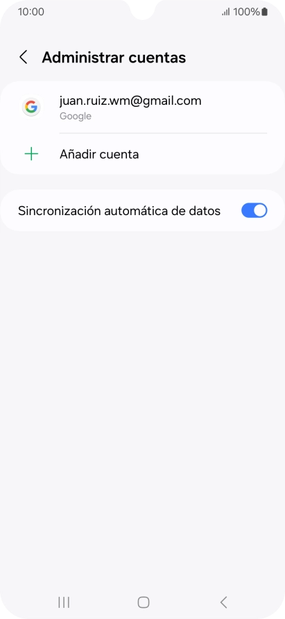 Pulsa Añadir cuenta.