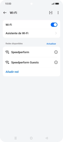Pulsa Asistente de Wi-Fi.