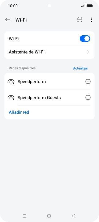 Pulsa Asistente de Wi-Fi.