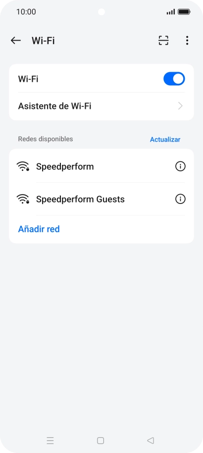 Pulsa Asistente de Wi-Fi.