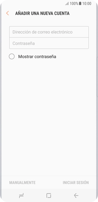Pulsa Dirección de correo electrónico e introduce tu dirección de correo electrónico.