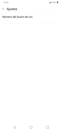 Pulsa Número del buzón de voz.