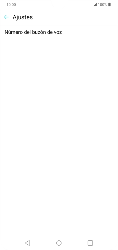 Pulsa Número del buzón de voz.