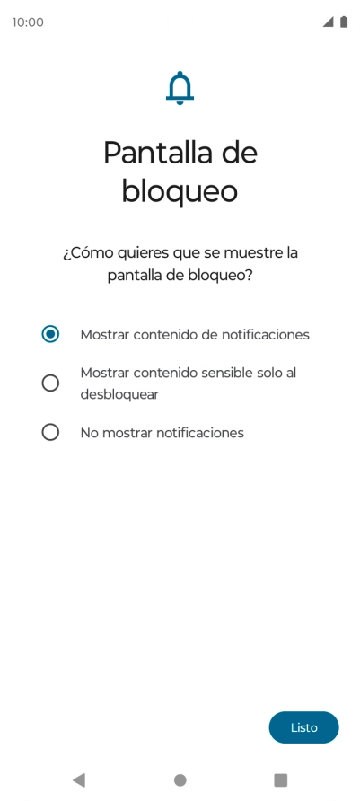 Pulsa el ajuste deseado.