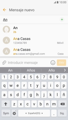 Pulsa el contacto deseado.