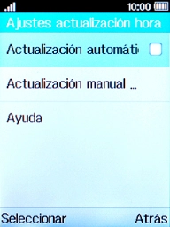 Selecciona Actualización automática para activar la función.