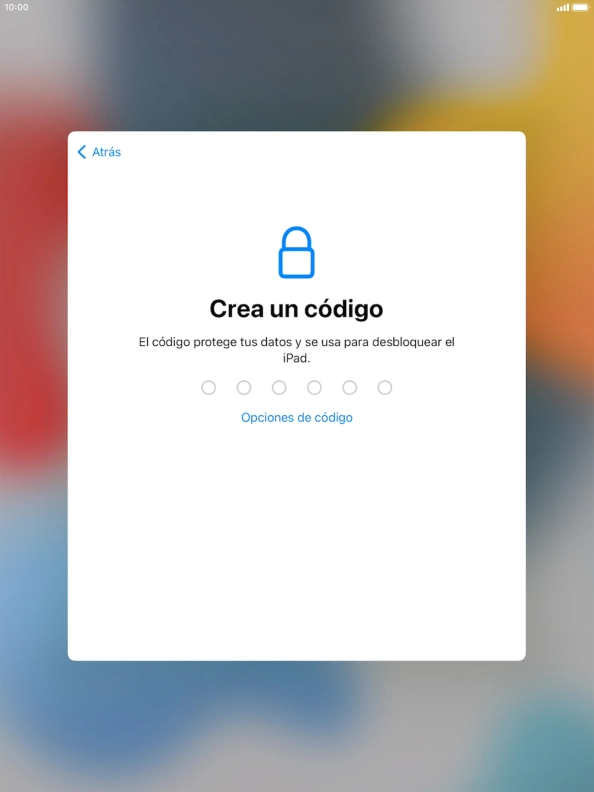Pulsa Opciones de código.