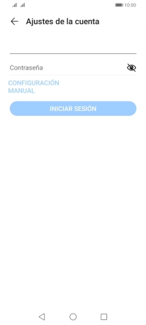 Pulsa Contraseña e introduce la contraseña de tu cuenta de correo electrónico.