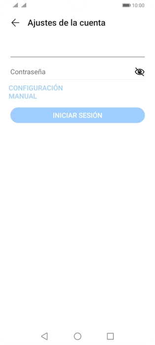 Pulsa Contraseña e introduce la contraseña de tu cuenta de correo electrónico.