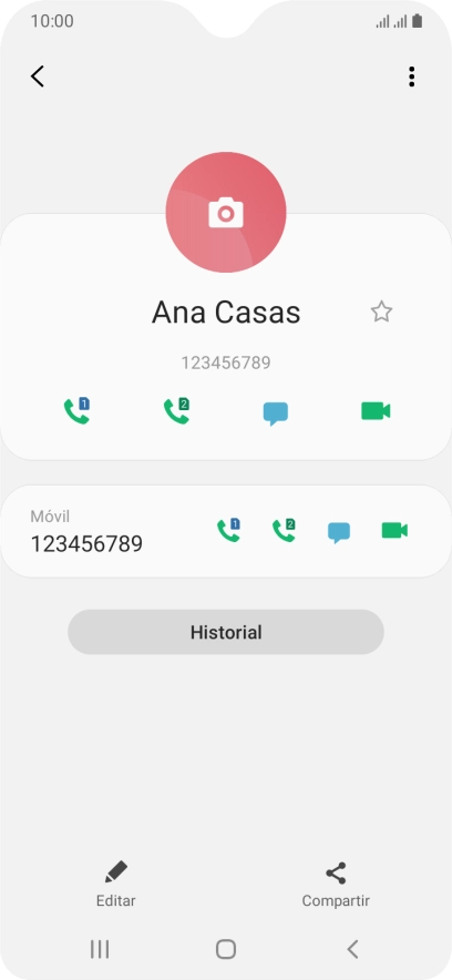 Pulsa la tecla de inicio para terminar y regresar a la pantalla de inicio.