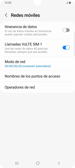 Pulsa el indicador junto a 