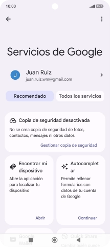 Pulsa Encontrar mi dispositivo.