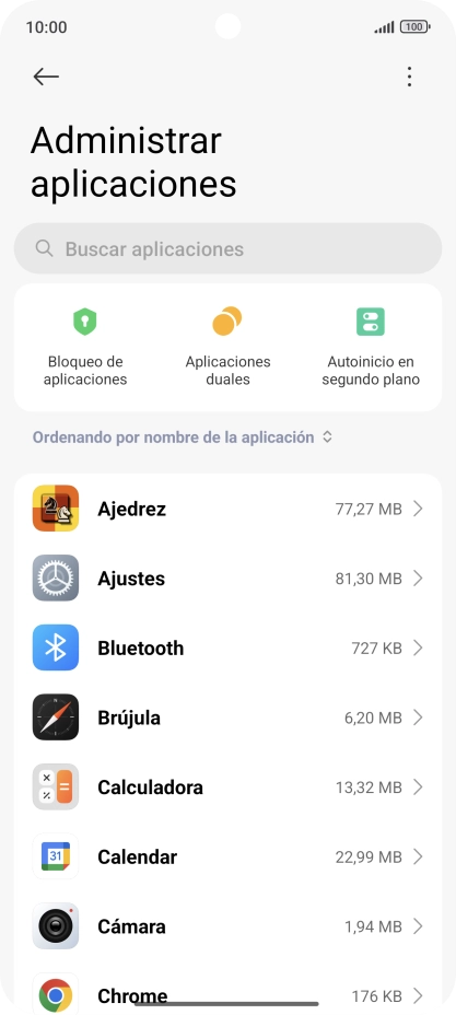 Pulsa la app deseada.