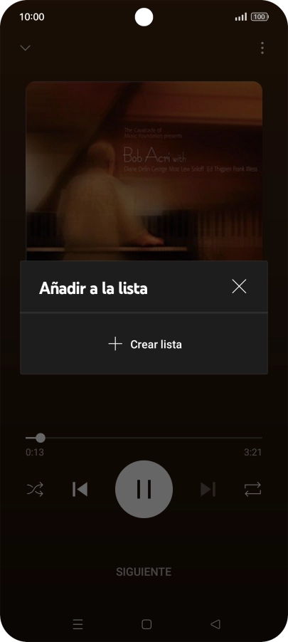 Pulsa Crear lista.