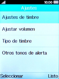 Selecciona Ajustes de timbre.