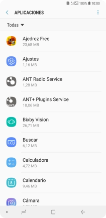 Pulsa la app deseada.