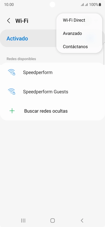 Pulsa Avanzado.