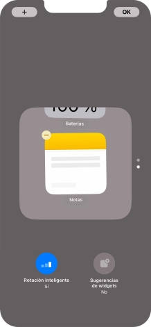 Pulsa Rotación inteligente para activar o desactivar la función.