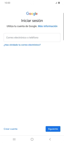 Si no tienes una cuenta de Google, pulsa Crear cuenta y sigue las indicaciones de la pantalla para ver cómo crear una cuenta nueva.