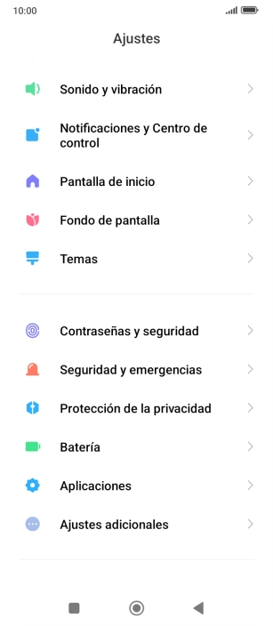 Pulsa Notificaciones y Centro de control.