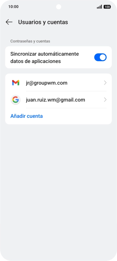 Pulsa el indicador junto a 